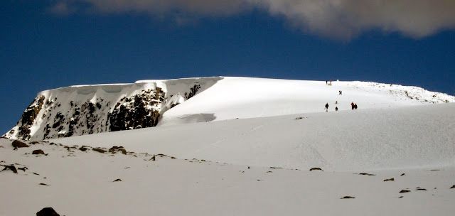 Ben Nevis summit plateau winter