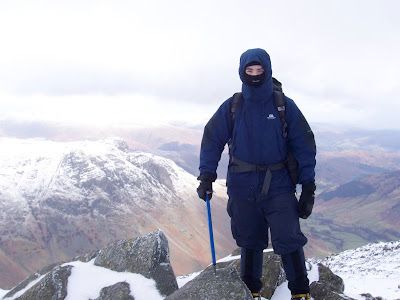 Bowfell in snow