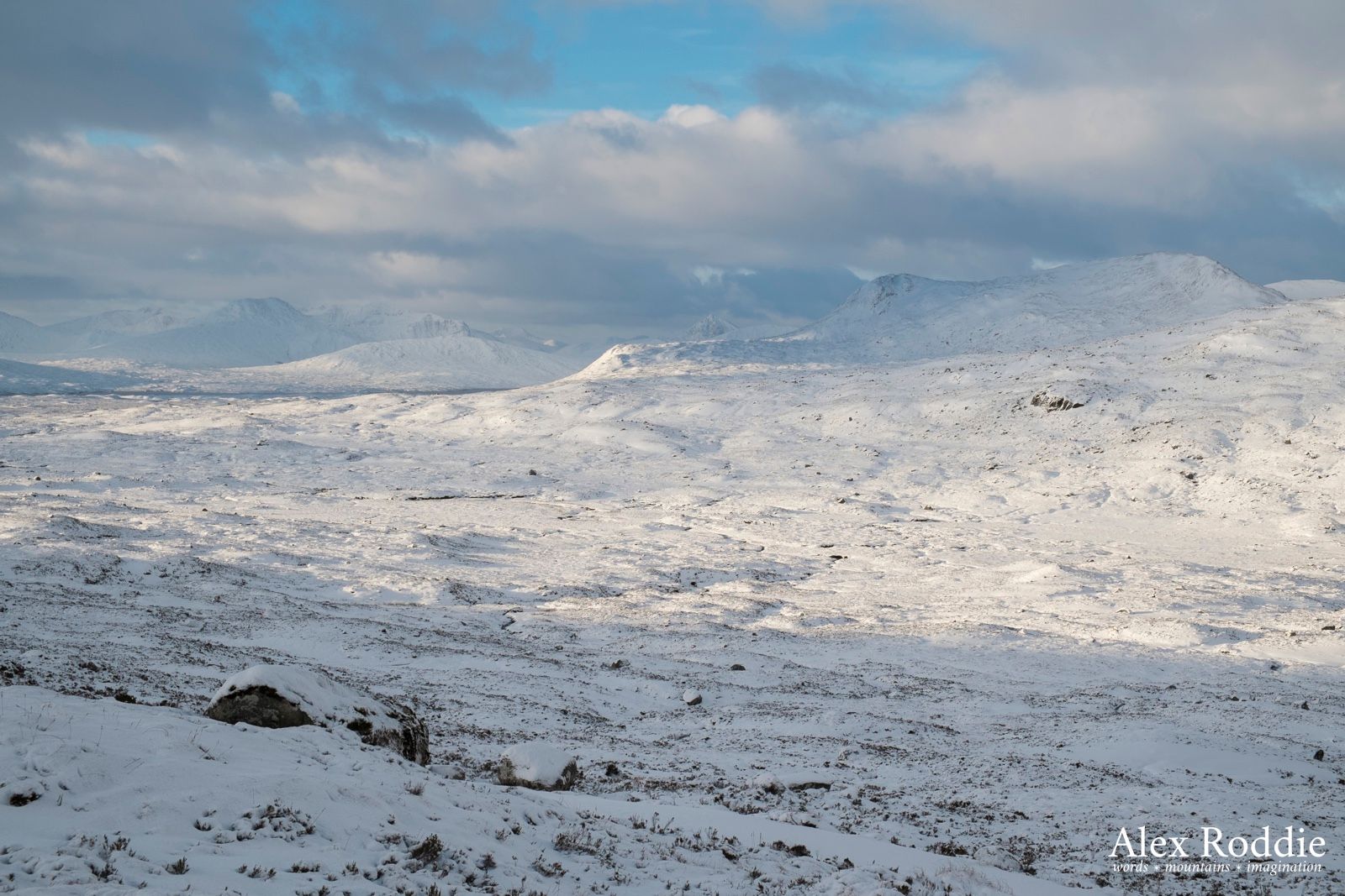 Looking over Rannoch Moor to Glen Coe