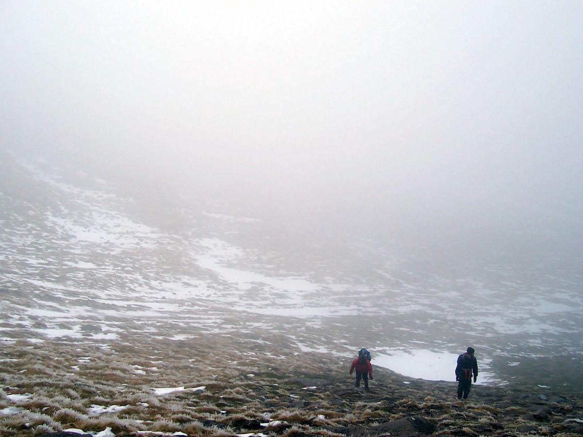 Walking up into Coire Cas