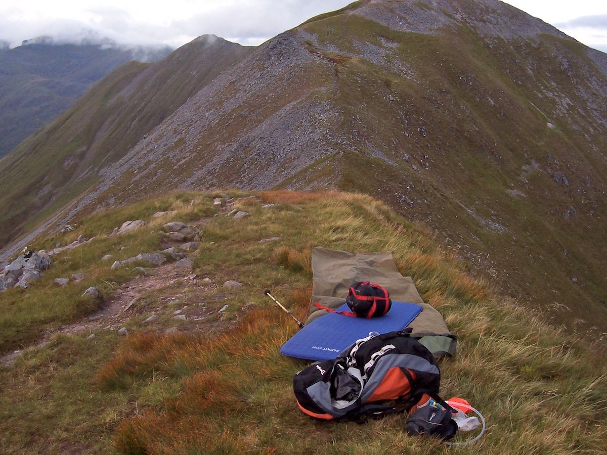 Bivouac on the Ring of Steall, September 2009