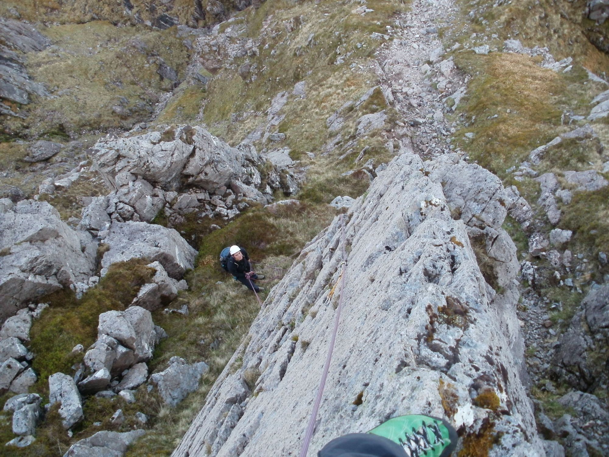 On the second ascent of Shrike Ridge. I made the first ascent in September 2009 solo.