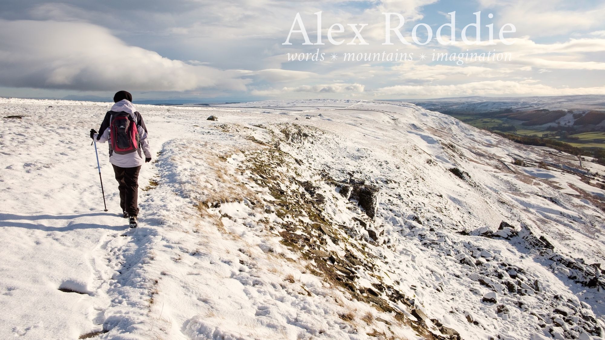 Hannah on Fremington Edge