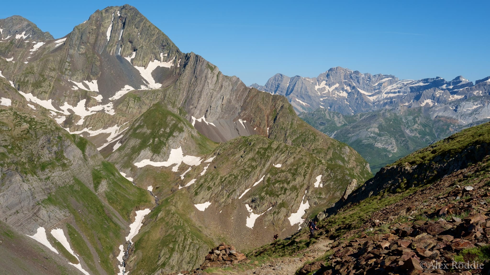 Descending from the Vignemale region