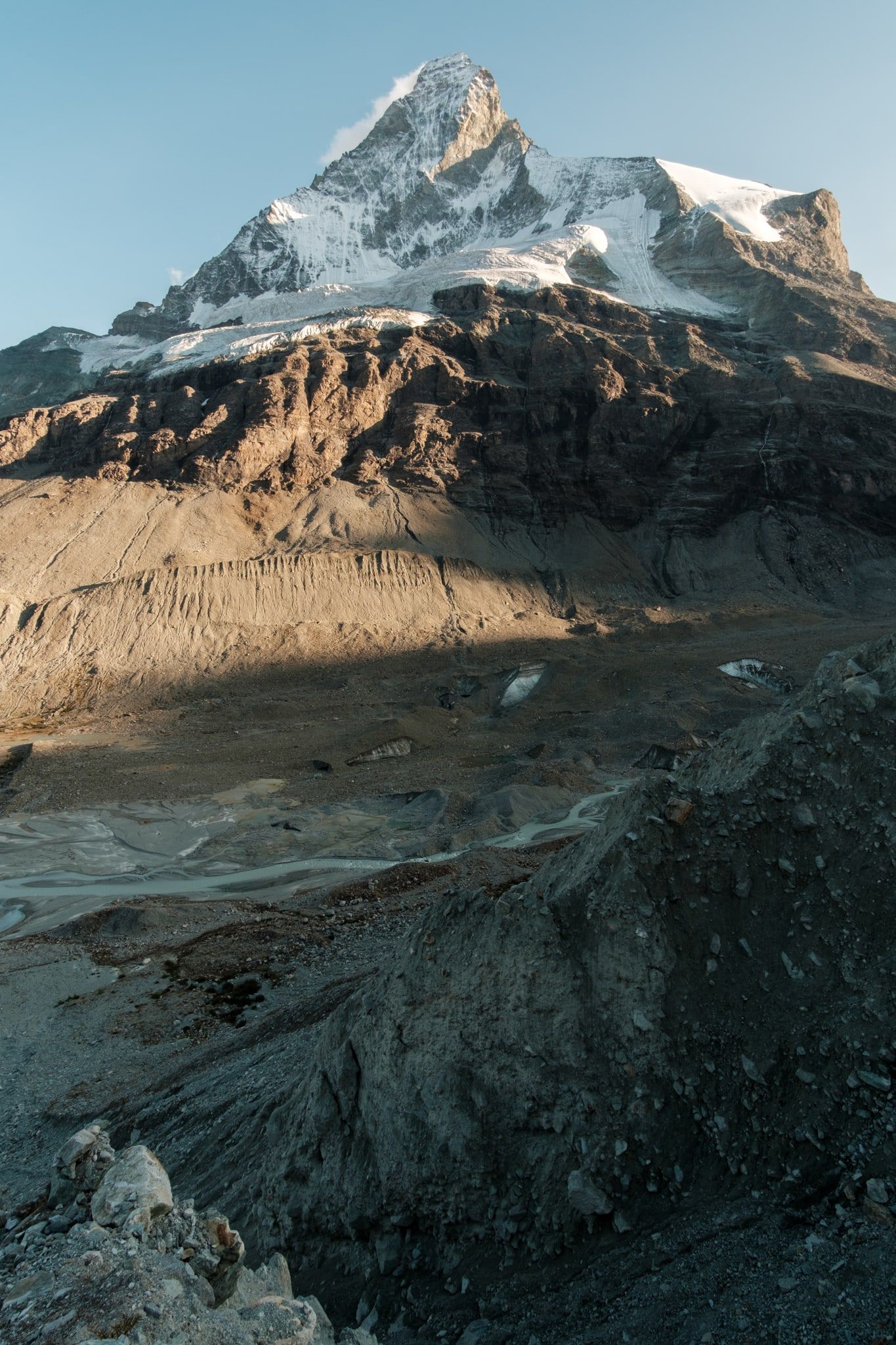 Erosion gnawing at the Matterhorn's roots © Alex Roddie
