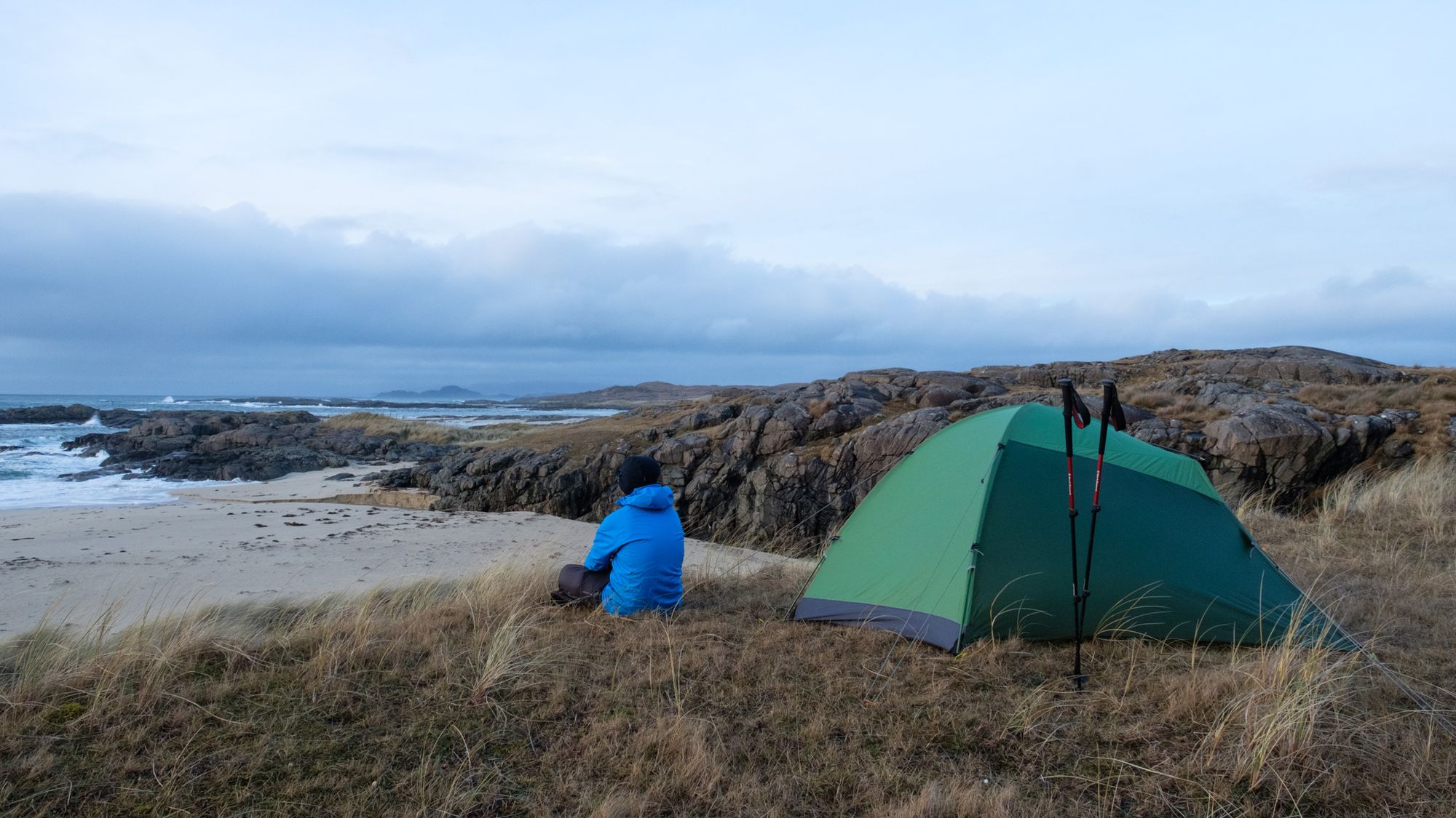 Alex Roddie hiking the Cape Wrath Trail in Ardnamurchan