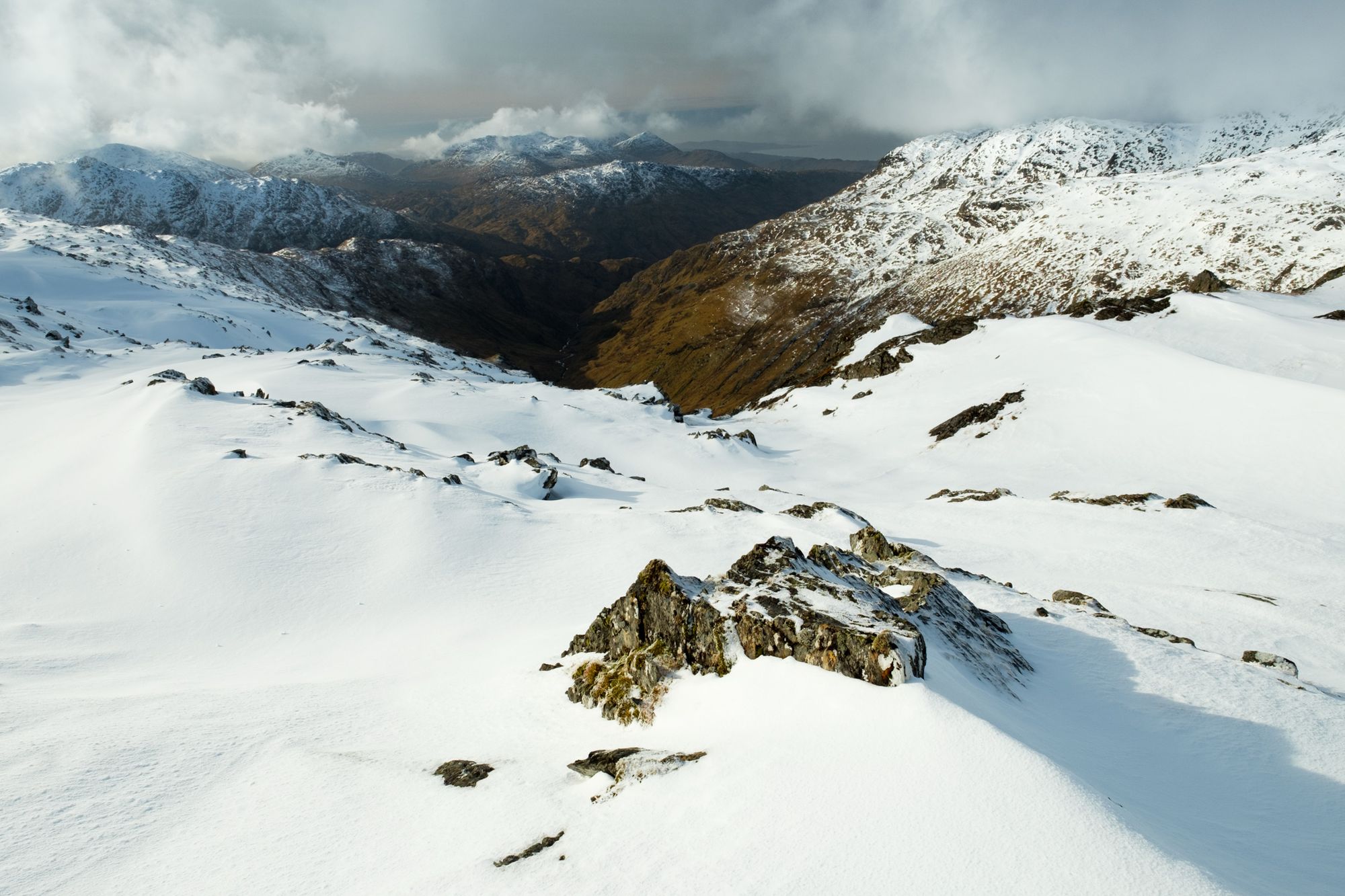 On the ridge near the summit of Sgurr nan Coireachan