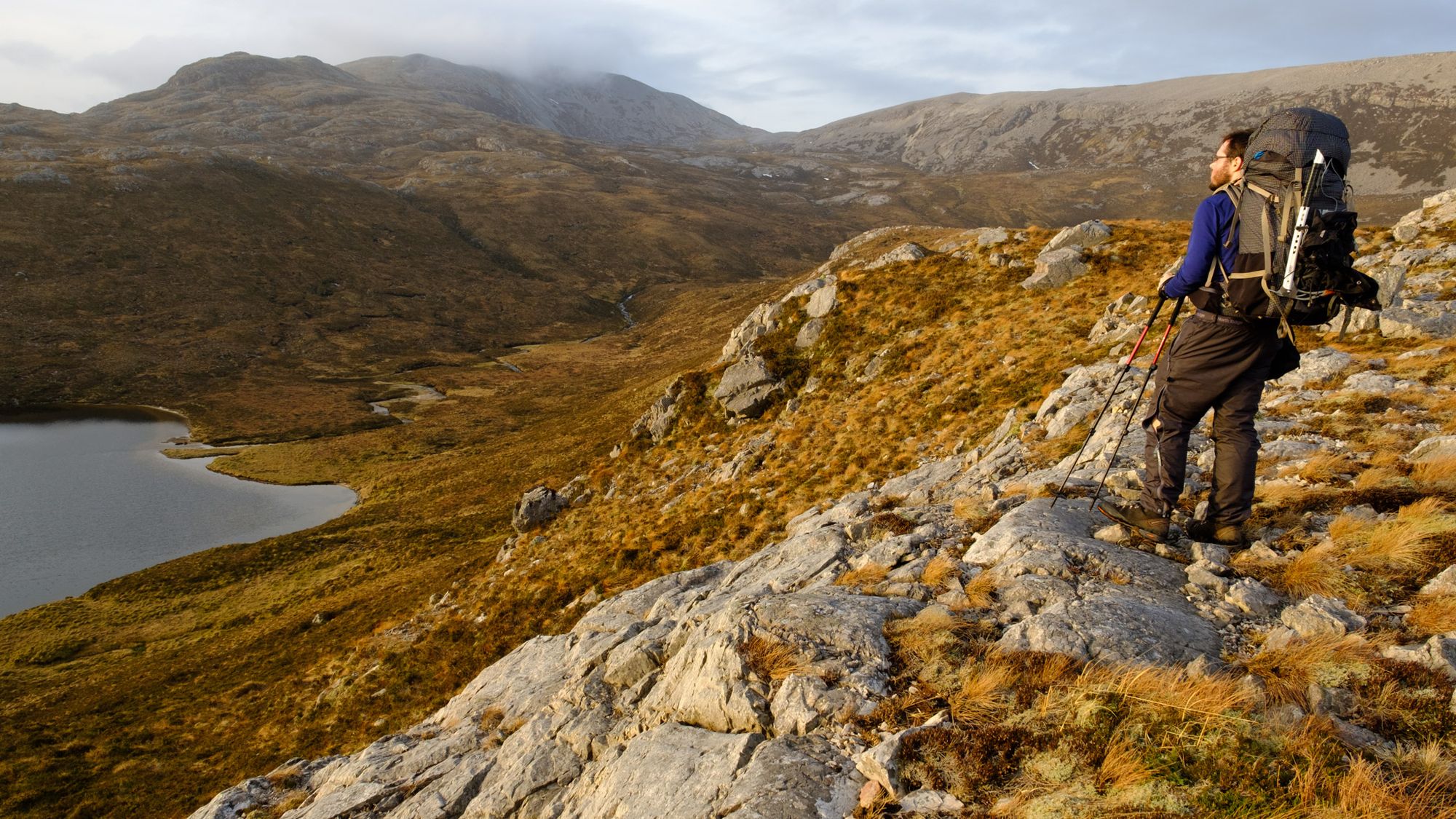 Alex Roddie on the Cape Wrath Trail in Assynt