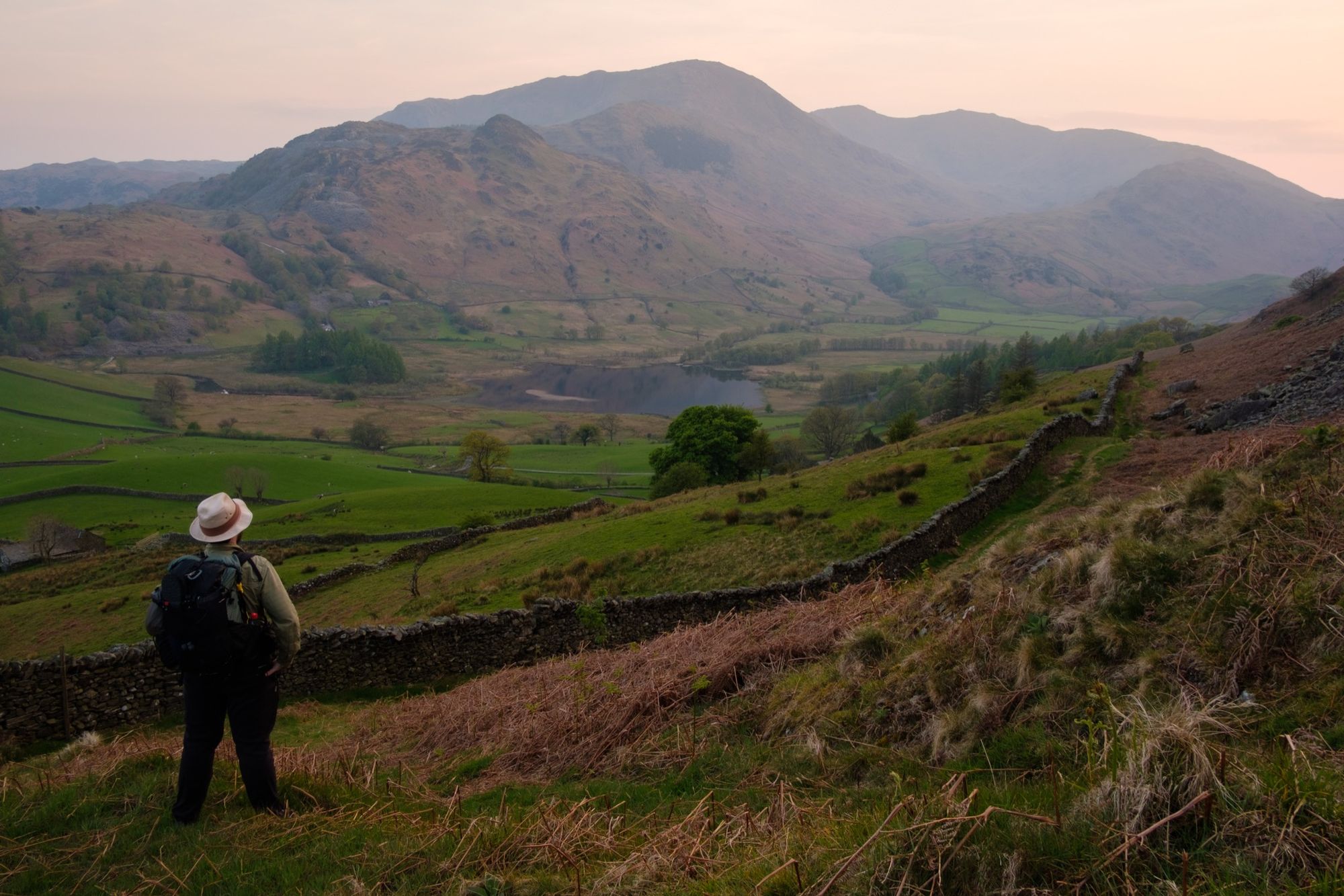 Little Langdale from the lower slopes of Lingmoor Fell