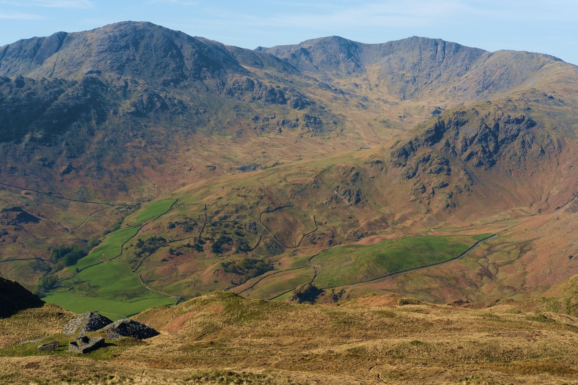 Dawn light on the Coniston Fells