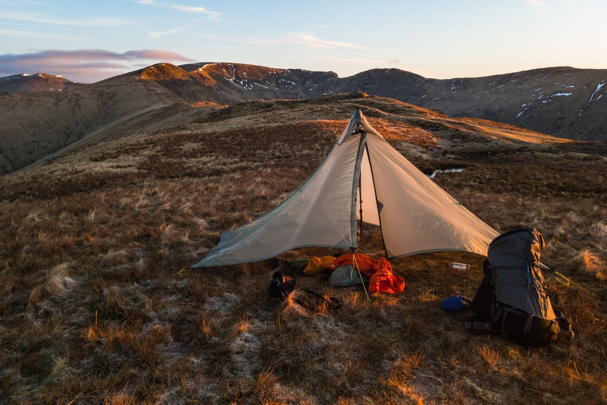 Camp near the summit of Heron Pike